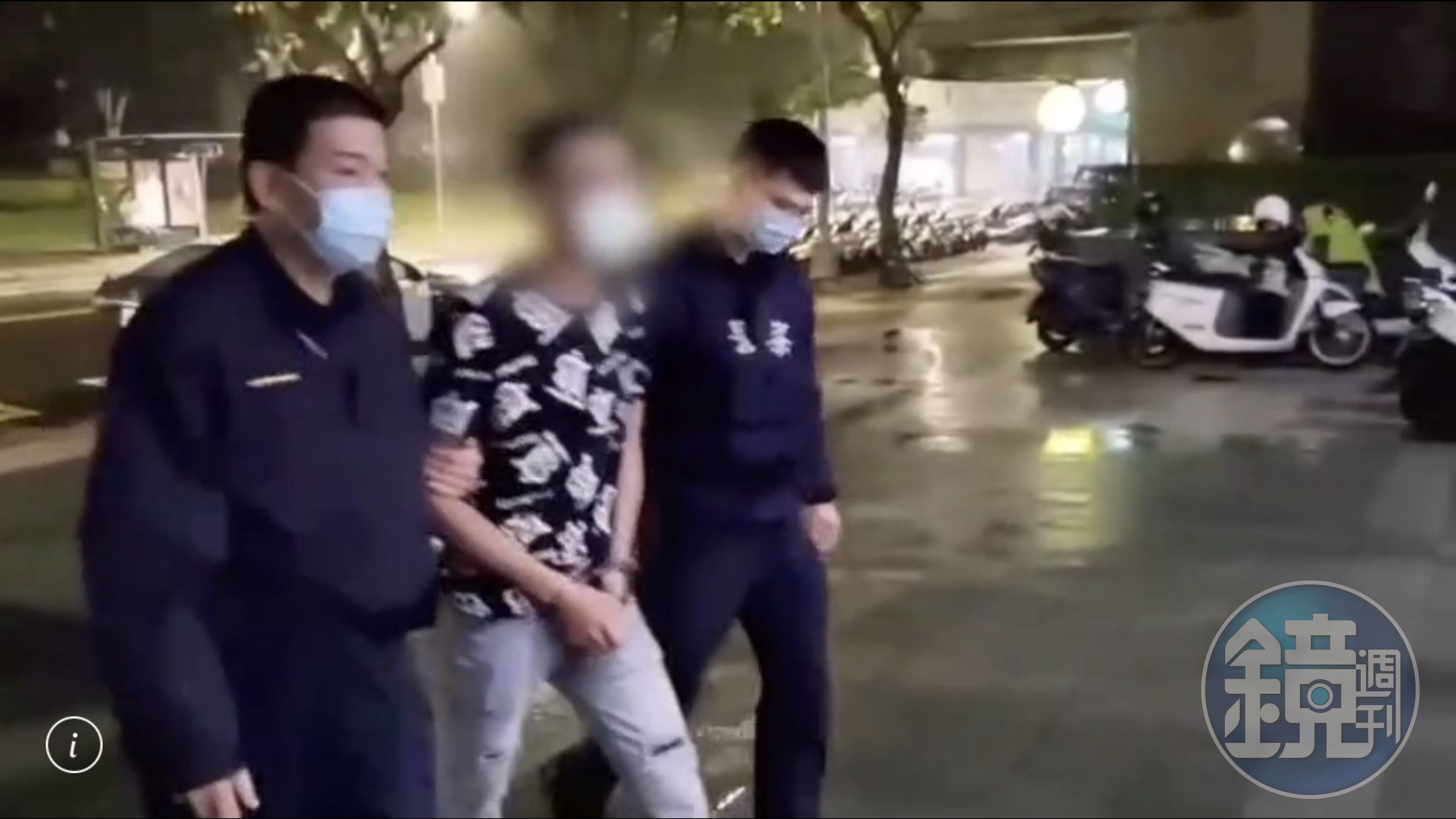 警方循線逮捕逞凶李男。（讀者提供）