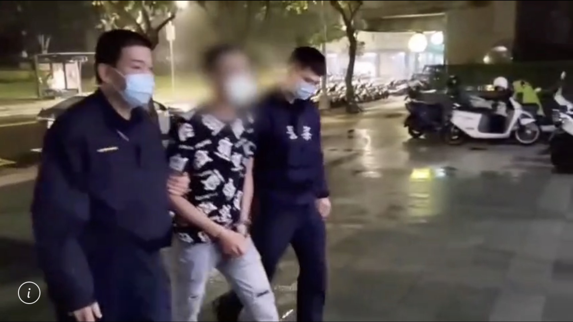 警方循線逮捕逞凶李男。（讀者提供）