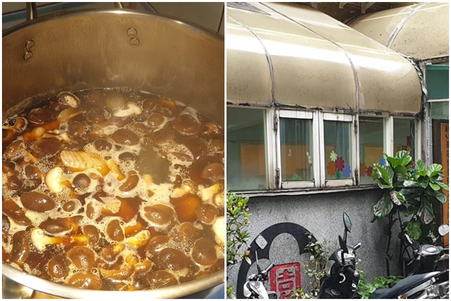 一名網友在情人節下廚煮麻油雞湯，專程送到老婆上班的幼兒園，感動網友。（翻攝自爆廢公社）