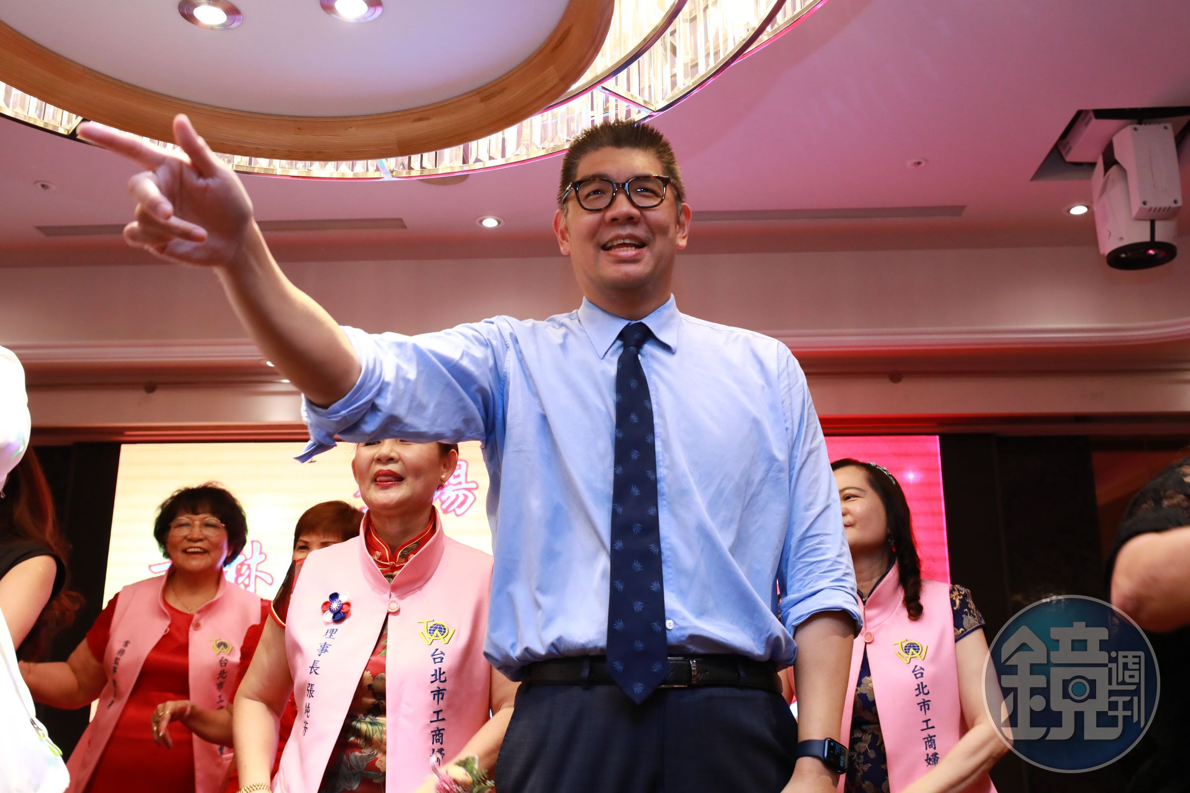 國民黨副主席連勝文（圖中）希望陳時中代表民進黨選北市，因為台北人可以趁機跟他算總帳。（本刊資料照）