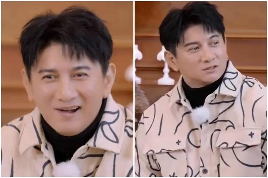 吳奇隆難得在中國綜藝節目露面，略顯臃腫的體態卻成為網友吐槽的焦點。（翻攝自微博）