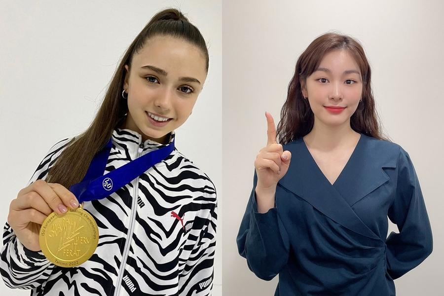 對於俄羅斯天才少女瓦莉娃（左）的禁藥爭議，南韓花滑天后金妍兒（右）昨日在IG發聲。（翻攝自@yunakim、@kamilavalieva26 IG）