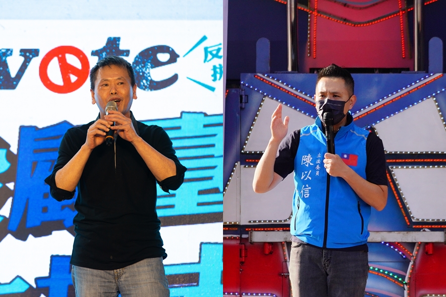 國民黨立委林為洲（左）和陳以信（右）日前被中國官媒點名是「暗獨」。（本刊資料照）