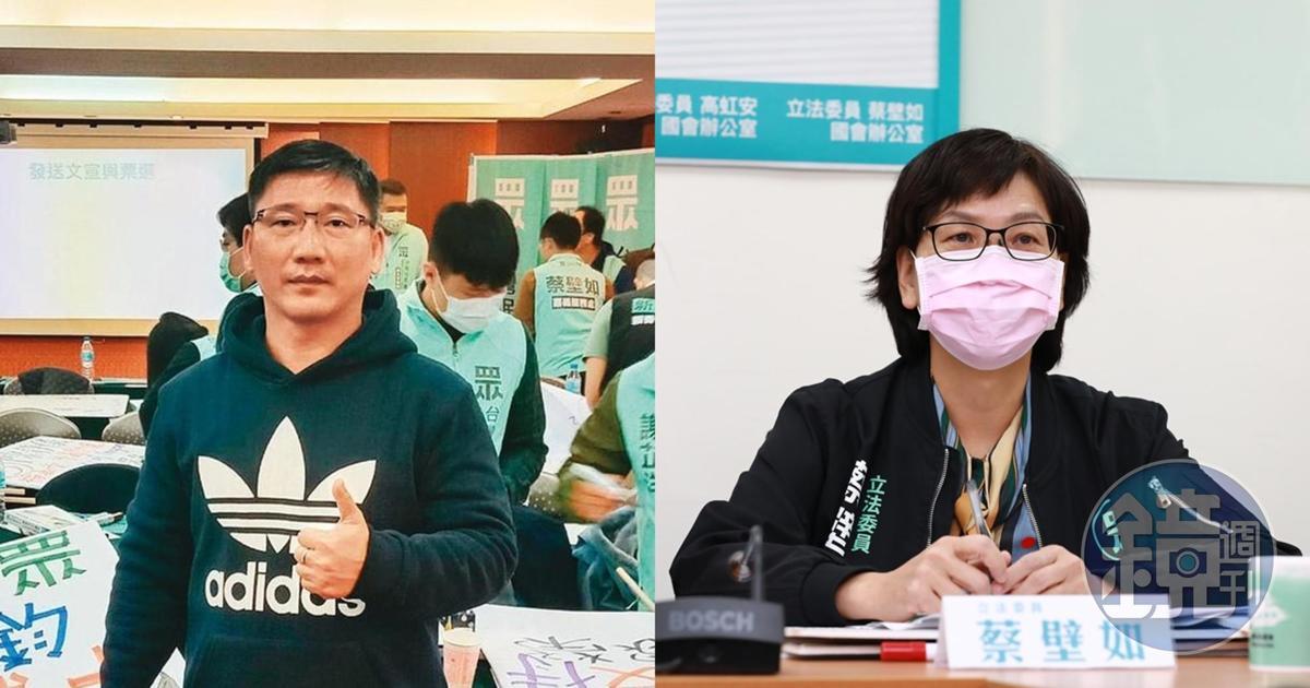 黃琦翔(左)遭爆是中共統戰樣板,蔡壁如強硬回應「誰賣台,我一定跟他戰到底!」(翻攝自黃琦翔臉書、本刊資料照)