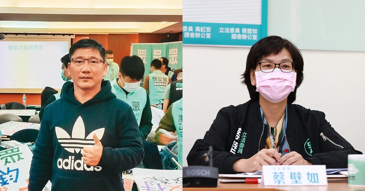 黃琦翔（左）遭爆是中共統戰樣板，蔡壁如強硬回應「誰賣台，我一定跟他戰到底！」（翻攝自黃琦翔臉書、本刊資料照）