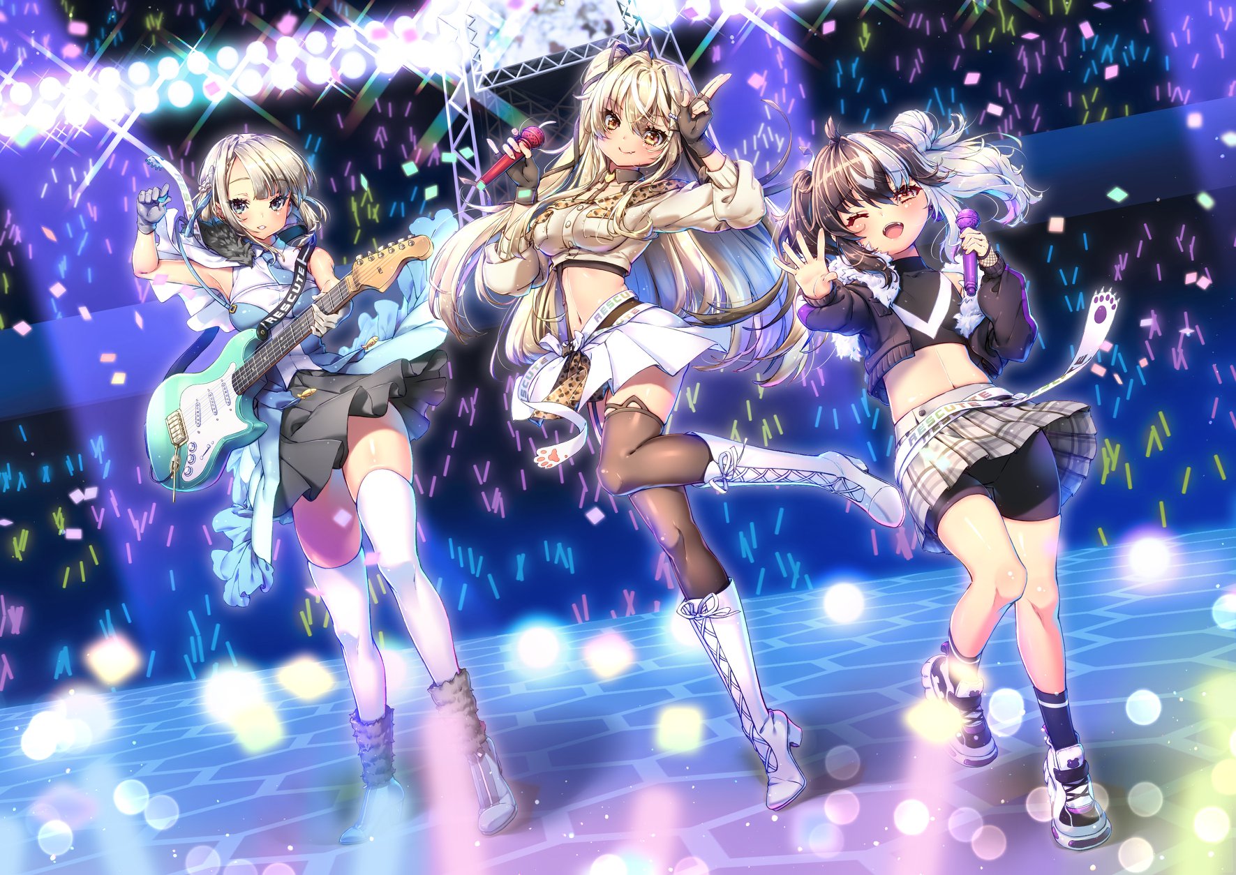 由台灣瀕臨絕種動物擬人的VTuber團體《瀕臨絕種團》將在橘子的漫畫星推出原創漫畫。（春魚工作室提供）