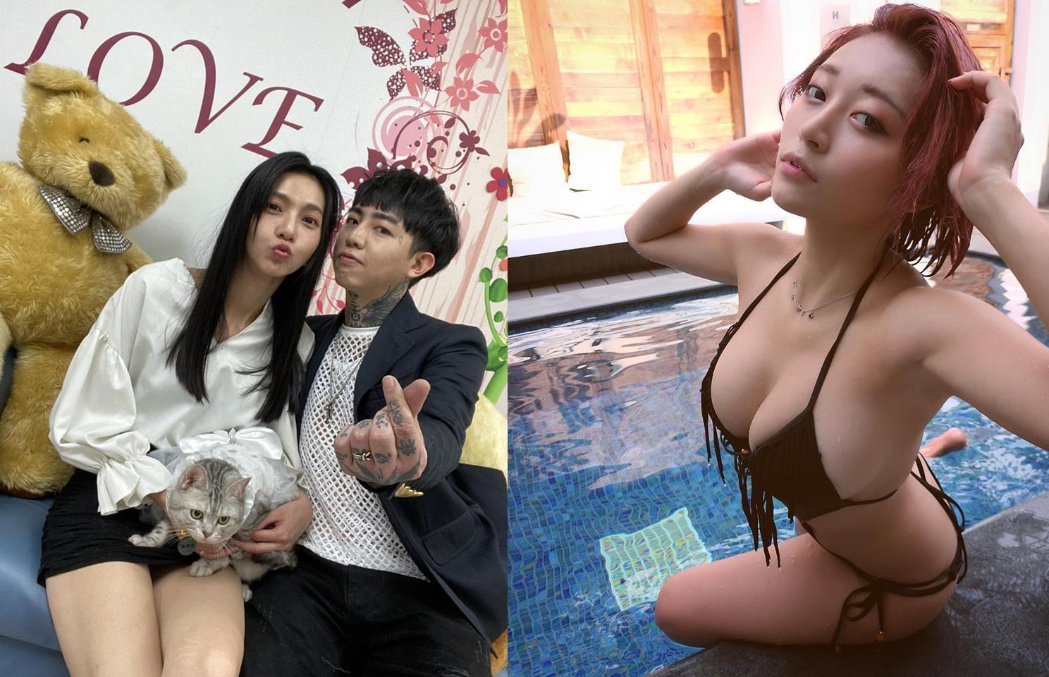 莉婭、謝和弦爆出婚變,祈錦鈅被指介入兩人婚姻。(本刊資料照,莉婭提供、翻攝祈錦鈅臉書)