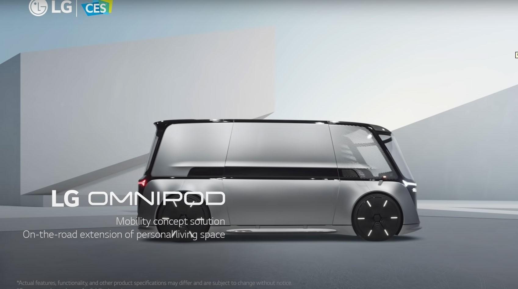 LG VisionMNIPOD移動概念車艙