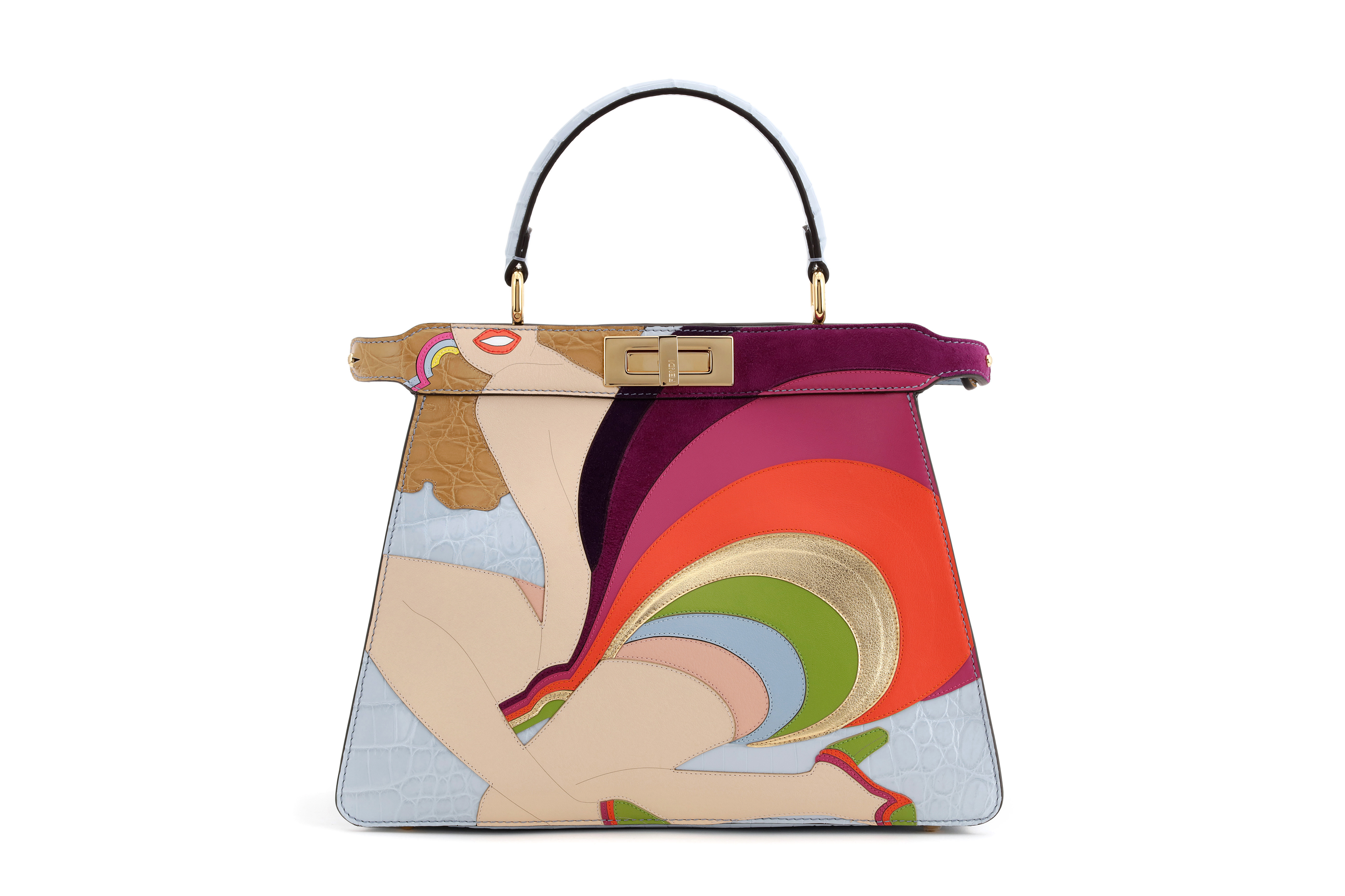 FENDI x Antonio Lopezt多彩Peekaboo ISeeU Medium。NT$205,000（FENDI提供）