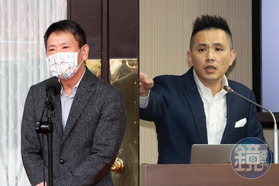 國民黨立委林為洲(左)和陳以信(右)被中共官媒指是「暗獨份子」,兩人則強調自己支持中華民國。(本刊資料照)
