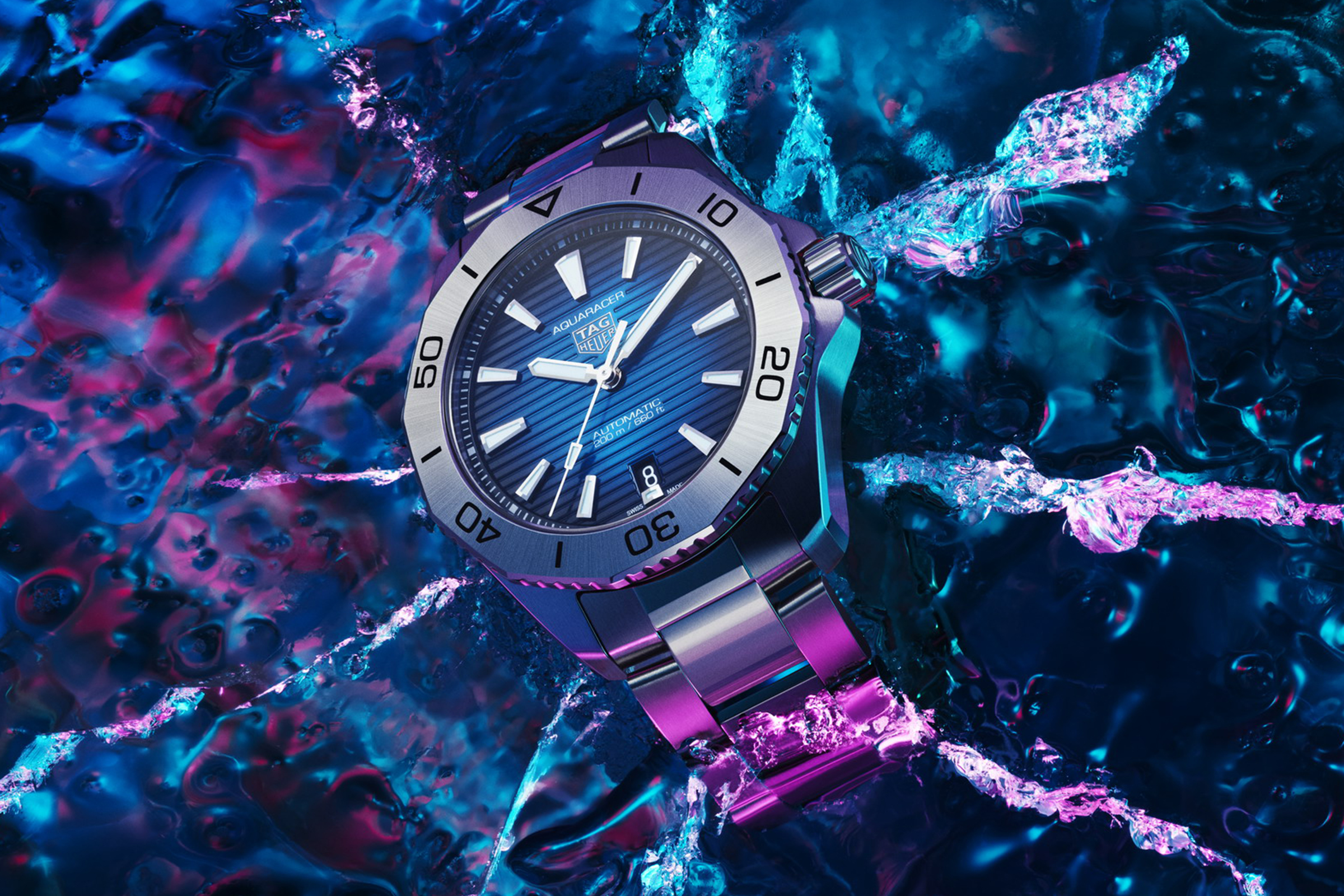 TAG HEUER Aquaracer Professional 200自動上鏈款40mm，建議售價NT$ 90,900。