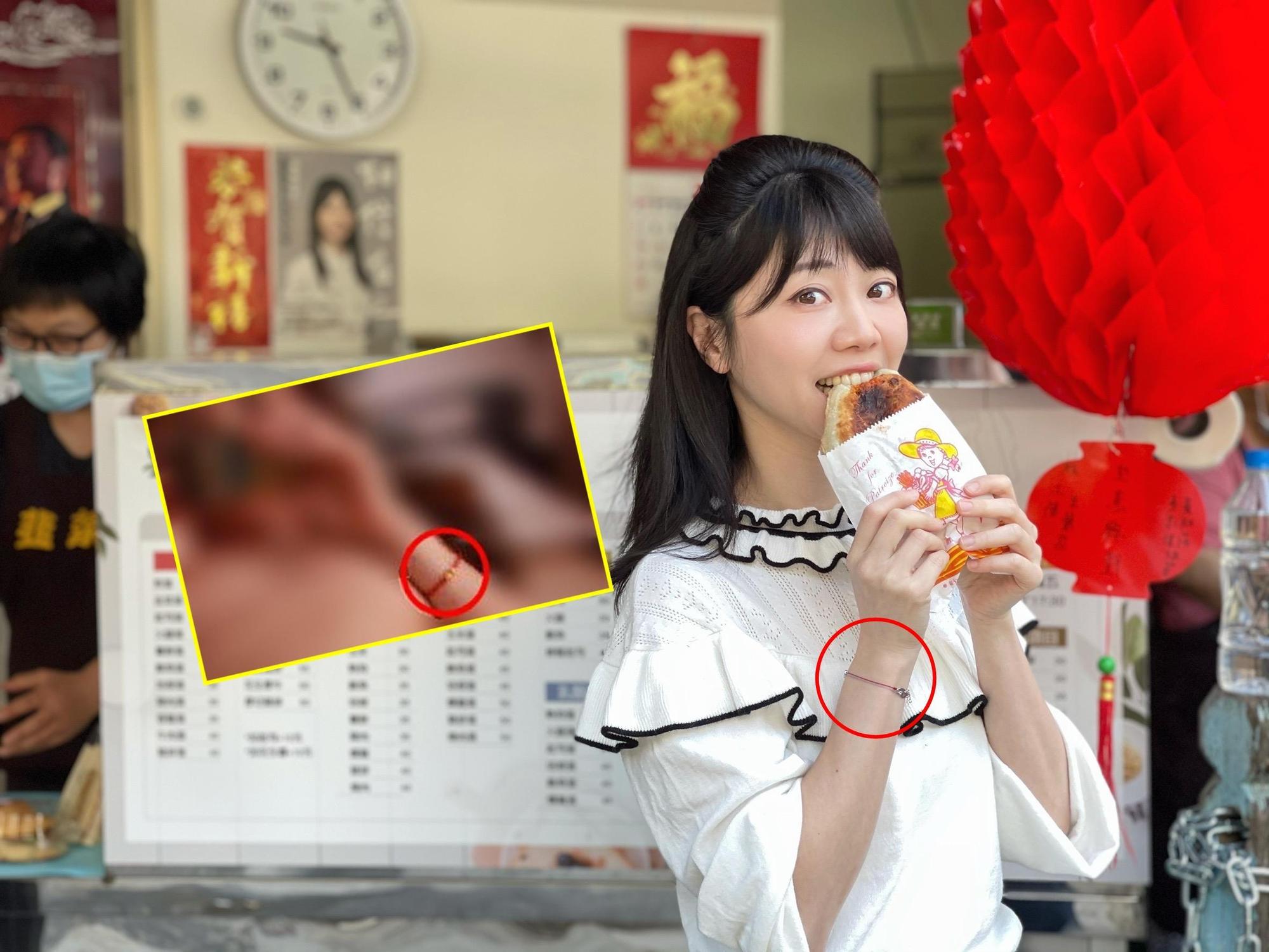 LINE群組瘋傳一組4張的不雅照，鄉民點出照片中的女主角，臉型、瀏海都神似立委高嘉瑜。