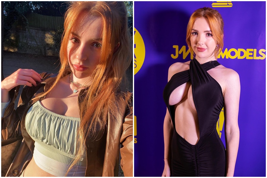 英國成人片女星史嘉蕾因被天主教徒的父母發現她在拍成人片，斷絕聯繫達半年。（翻攝自Scarlett Jones IG）