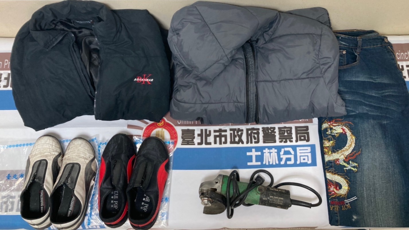 警方查扣的作案工具。（翻攝畫面）