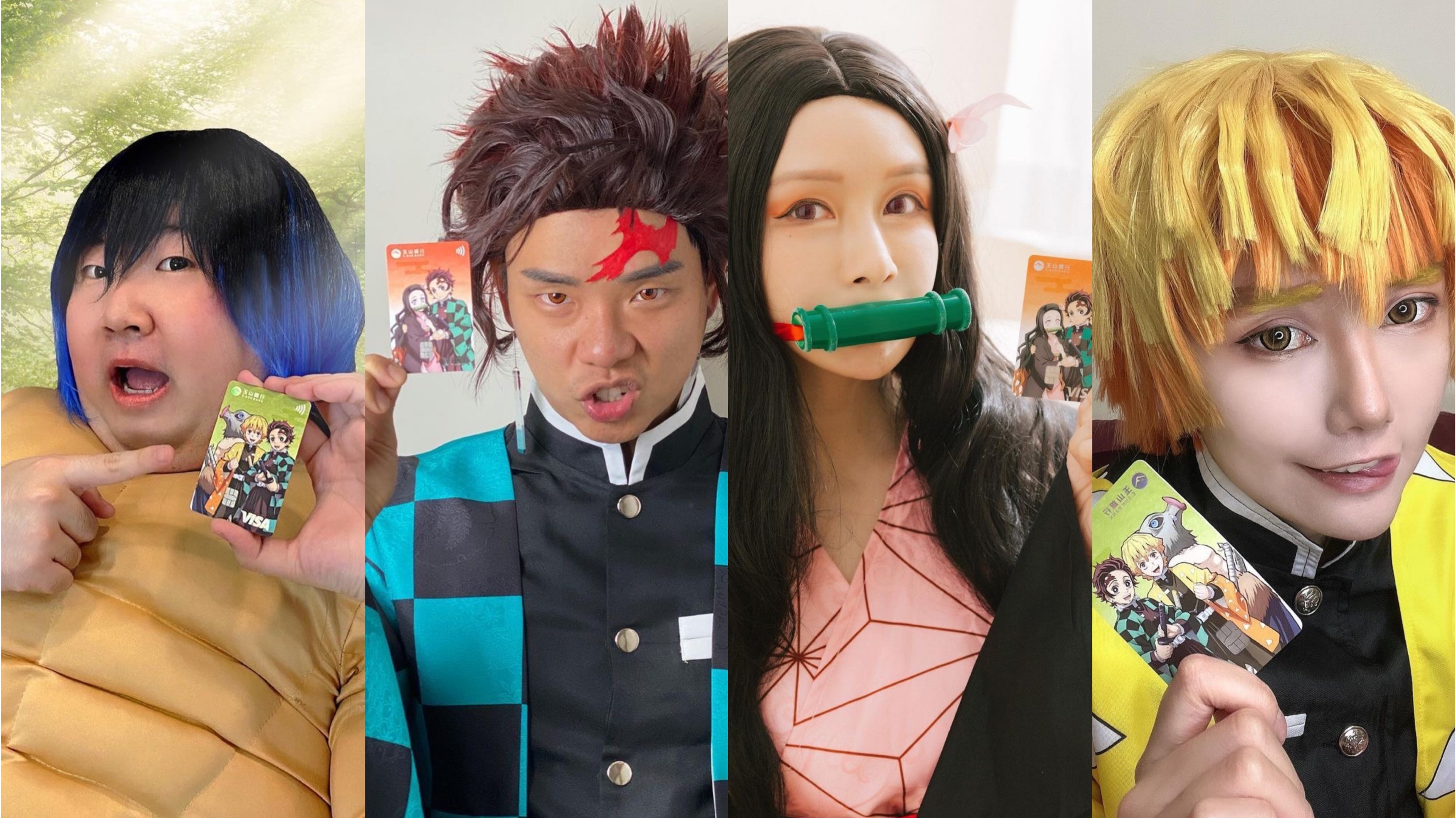 女星阿樂發起<鬼滅之刃>雲cosplay 與藝人網紅好友串聯玩變裝響應台北動漫節 