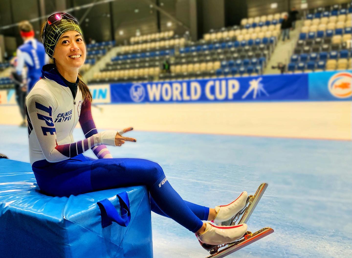 黃郁婷北京冬奧期間屢爆爭議。（翻攝黃郁婷臉書）