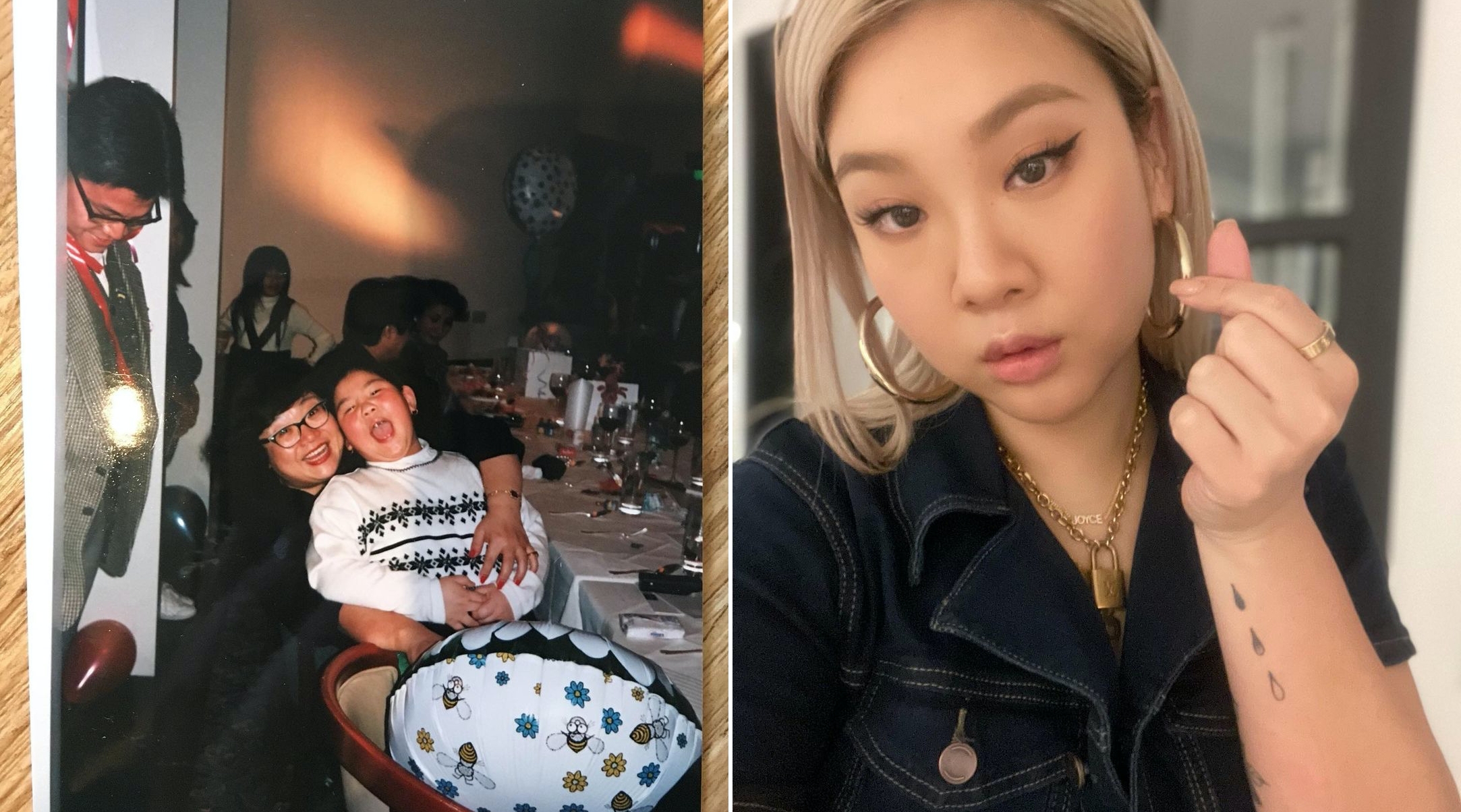 鄭欣宜在沈殿霞忌日貼出母女舊照並發文悼念。（翻攝自Instagram @princejoyce）