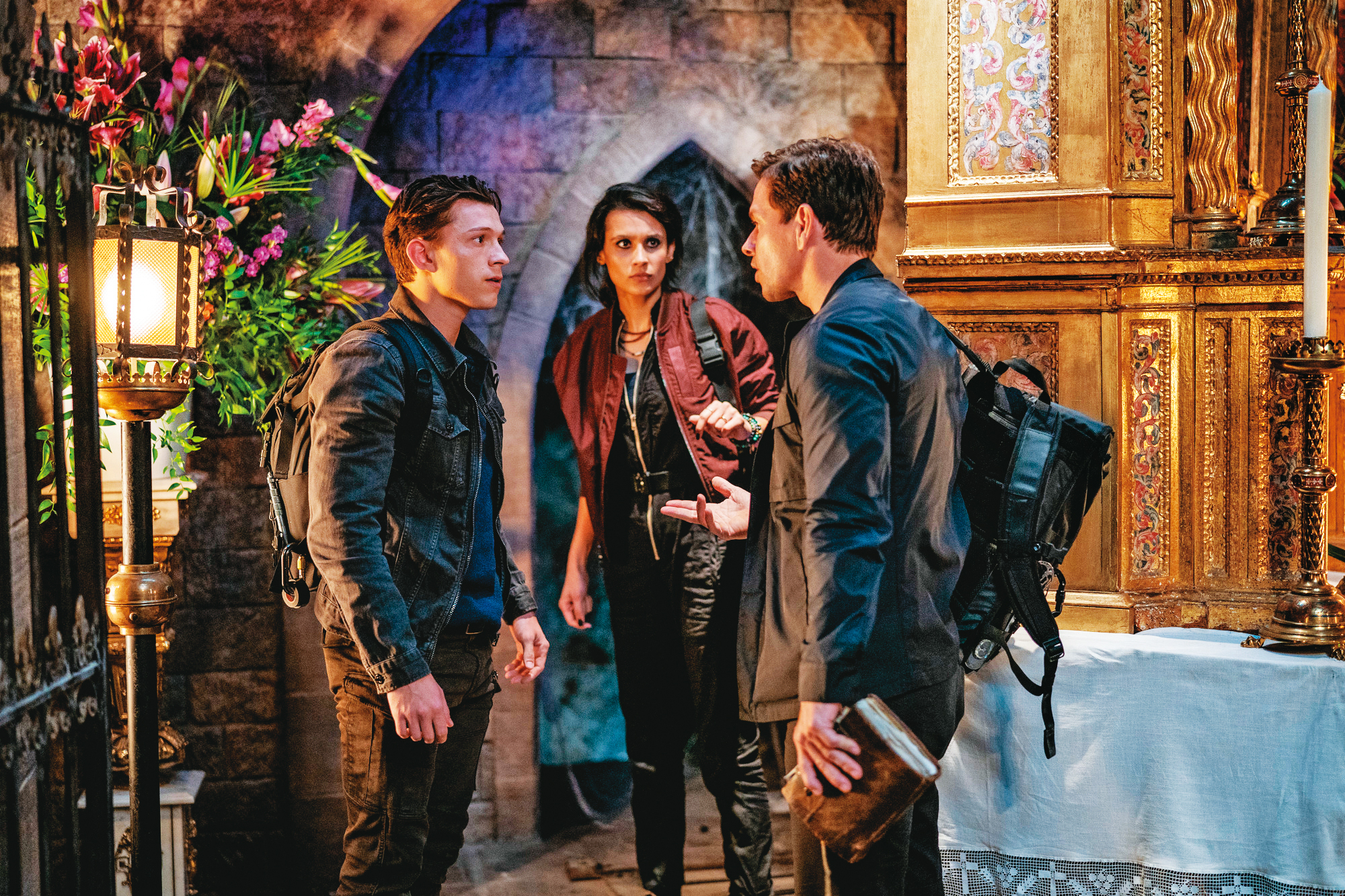 電影改編自電玩遊戲，湯姆霍蘭德在馬克華柏格的邀請下踏上尋寶之路，娛樂元素豐富。（索尼提供）