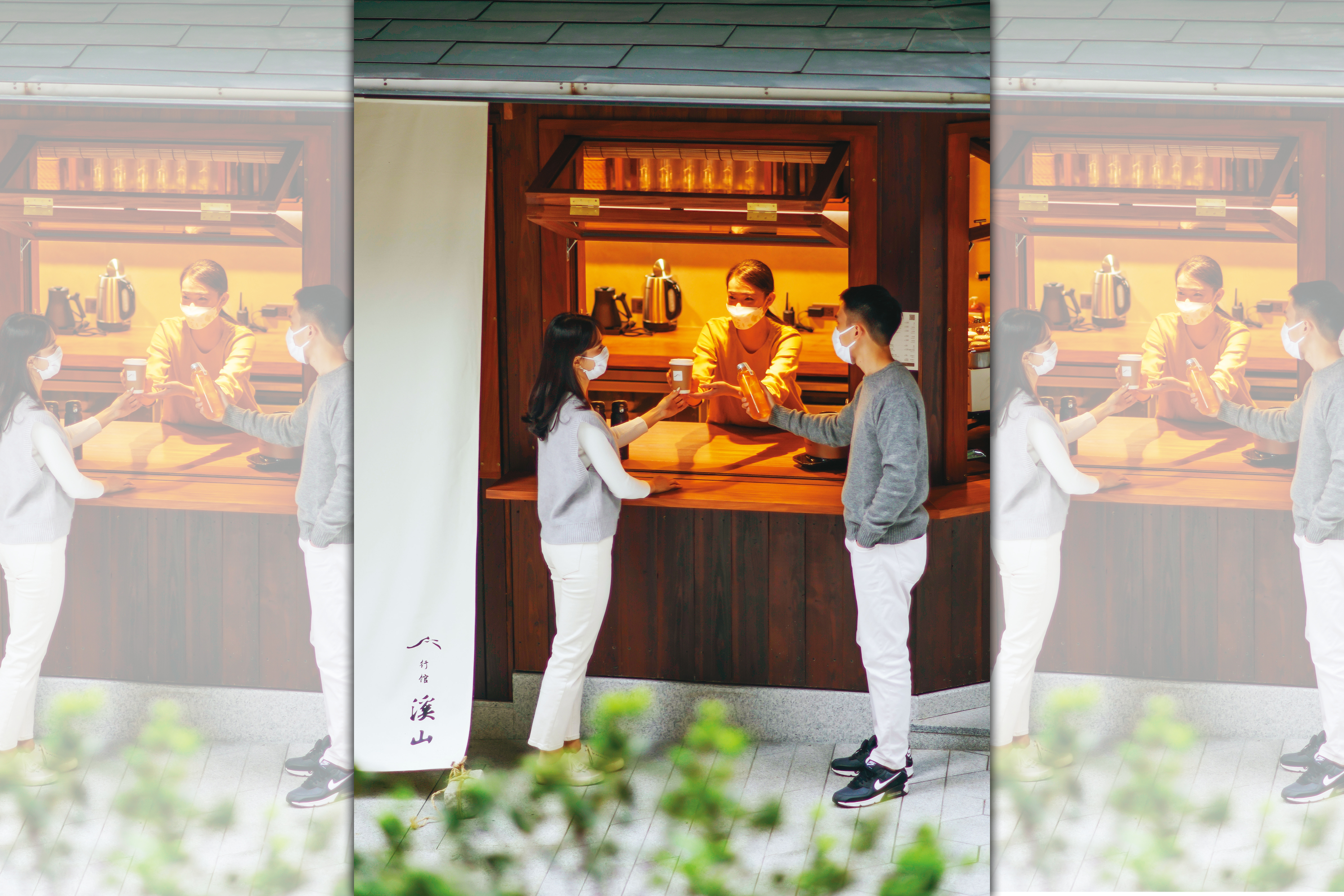 溪山行館設有溪山小舖，空姐咖啡是蔡其建首推。（寶元紀提供）