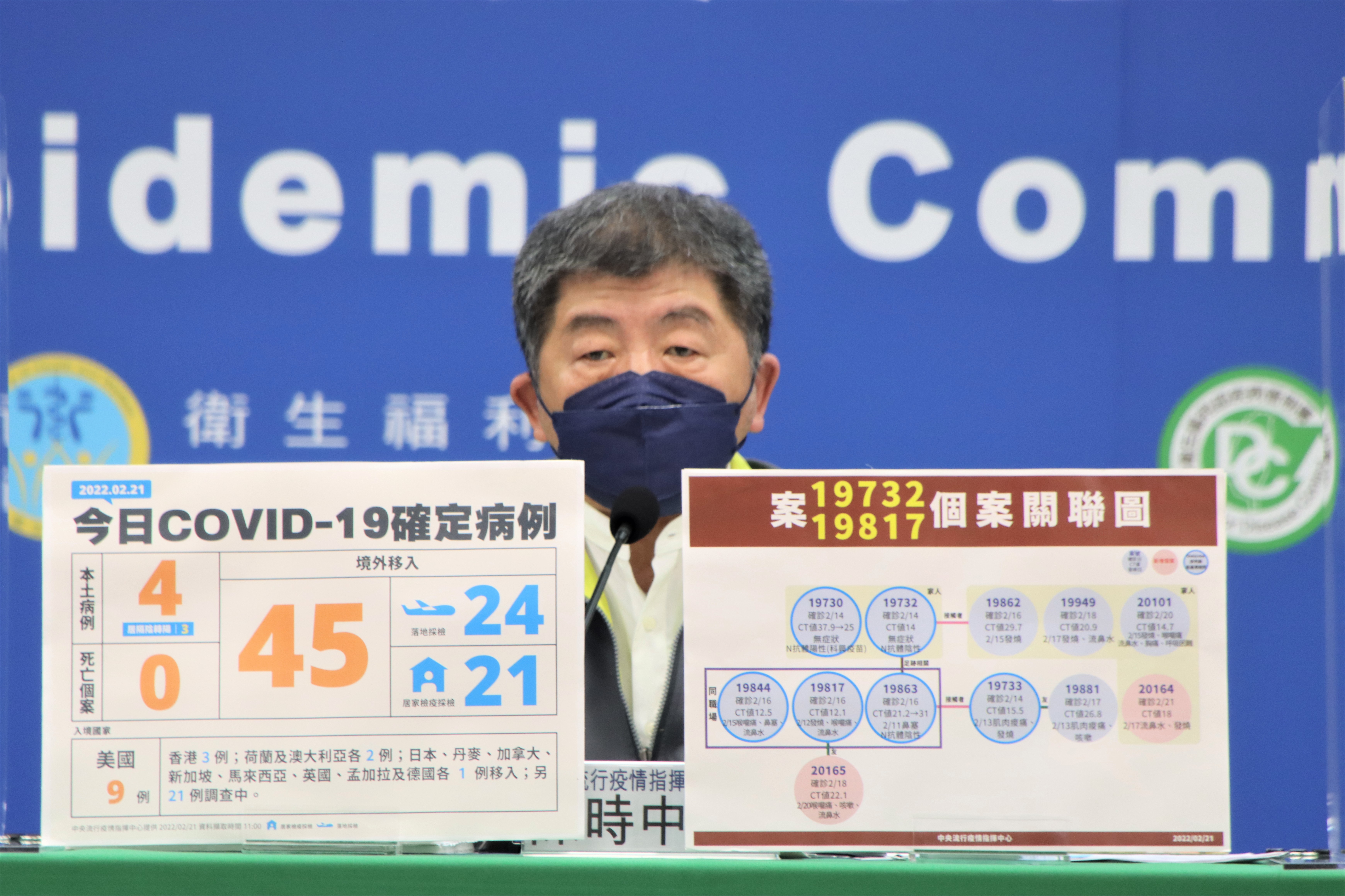 陳時中重申，面對疫情的態度依舊為「戒慎不恐懼」。（指揮中心提供）