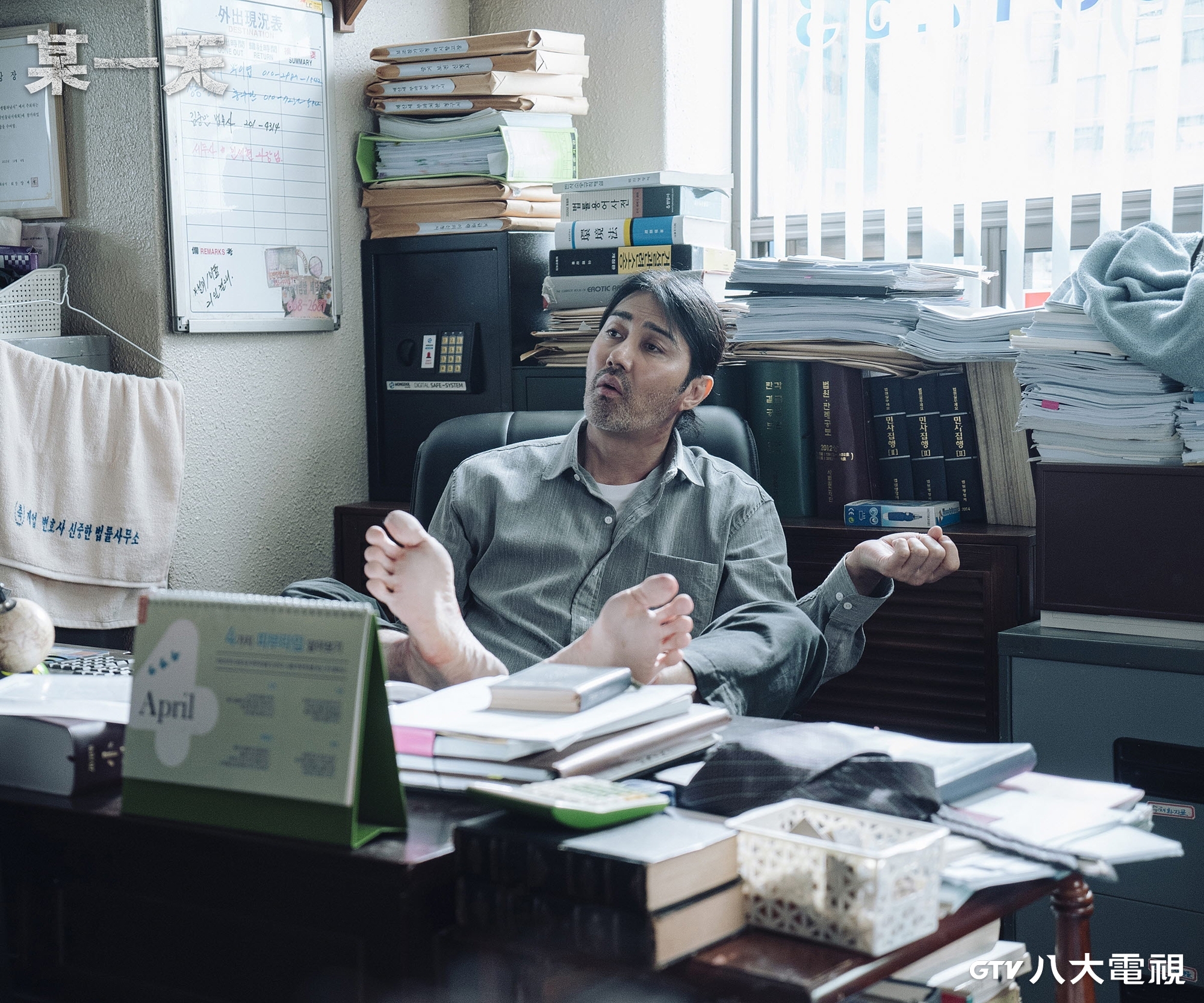 演過許多作品的車勝元被《某一天》長鏡頭拍攝手法激怒。（八大戲劇台提供）