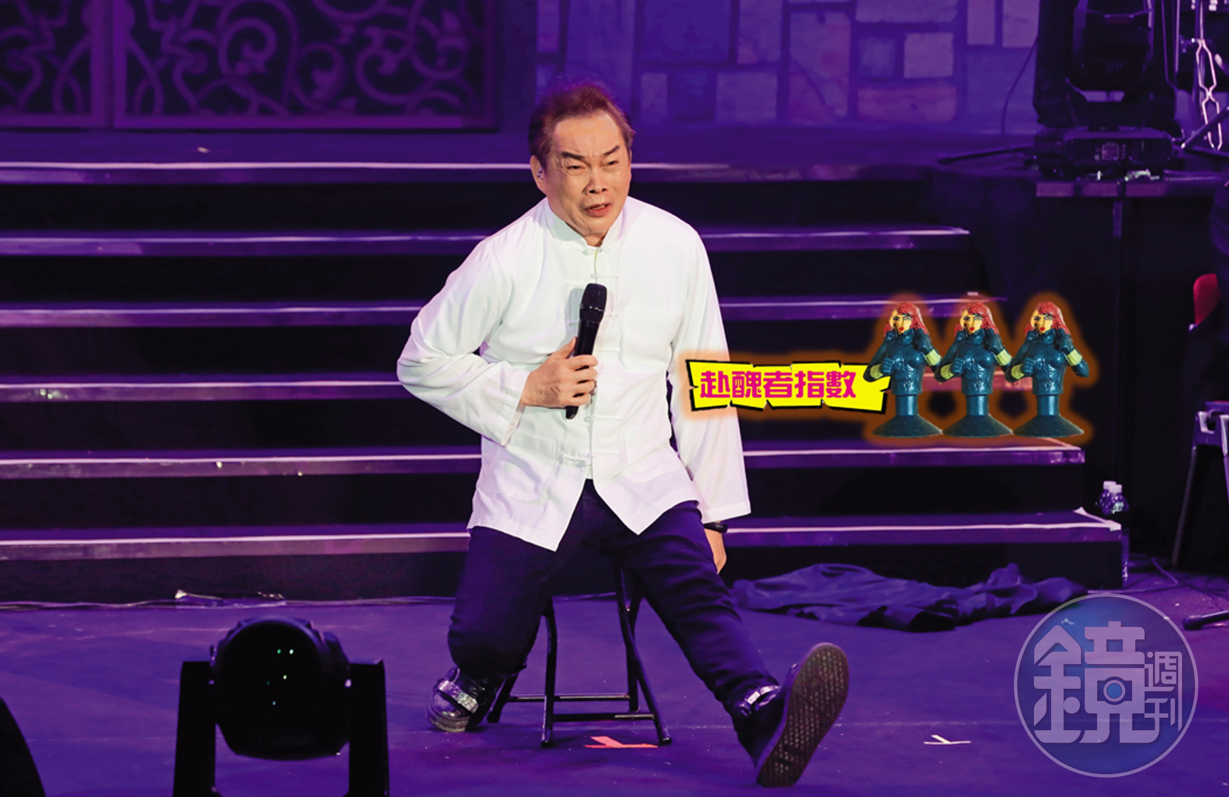 康康模仿好友阿吉仔，但卻自認長得像劉德華，卡車輾過的華仔？賣鬧啊。