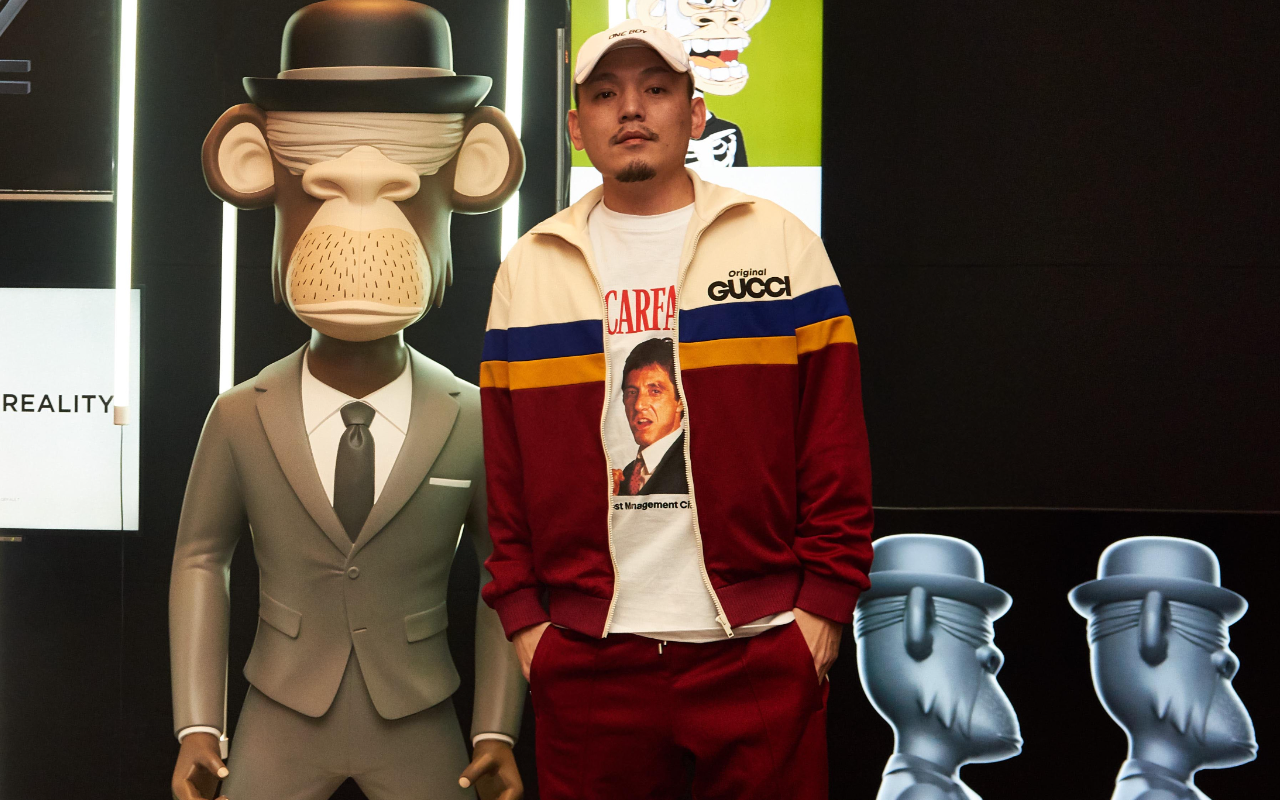 White Labs首發「無聊猿」授權潮流商品，「玖壹壹」春風現身站台。（美而快提供）