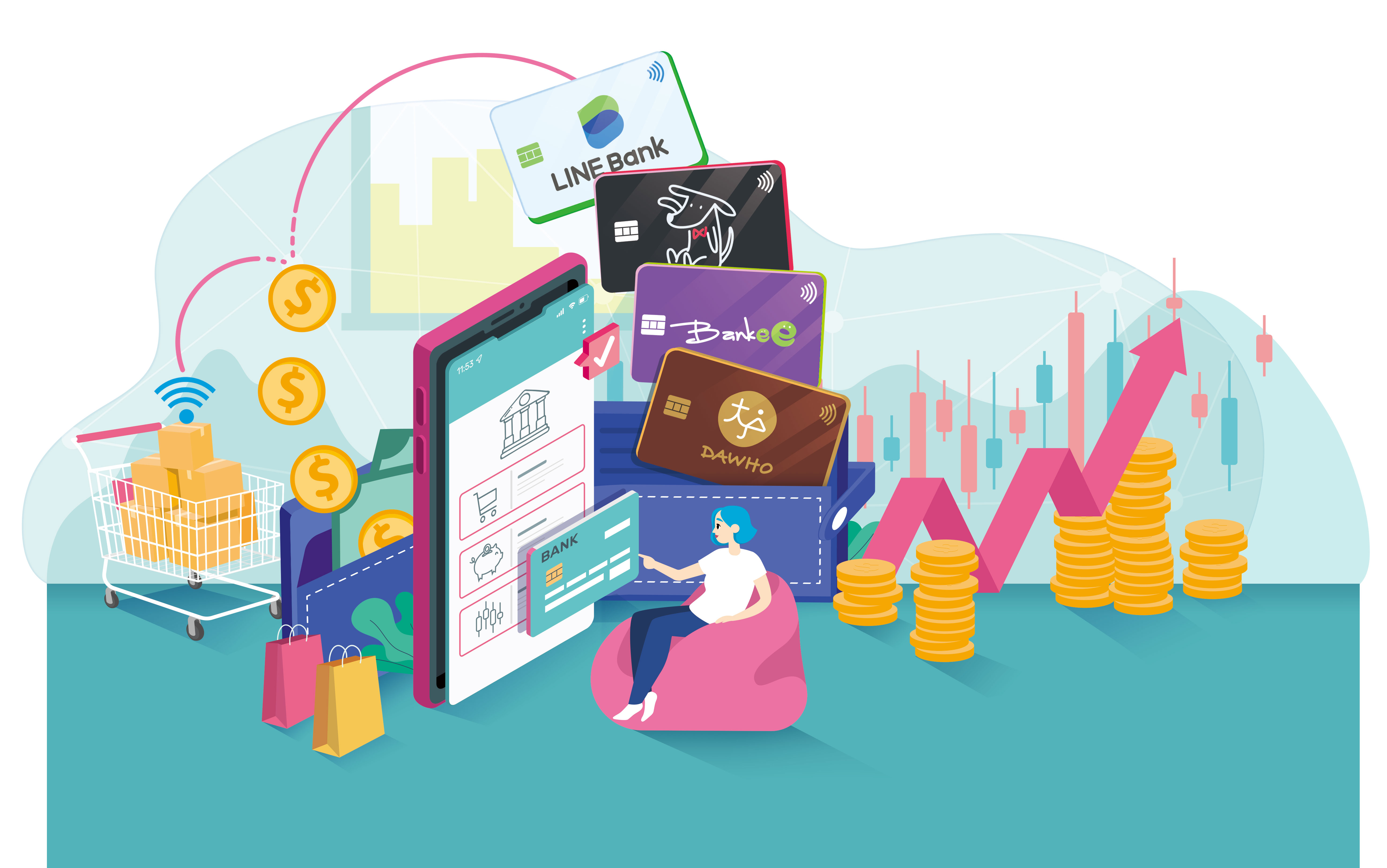 銀行數位帳戶推出逾6年，開戶數破千萬，在家就能開好帳戶，交易也不用跑銀行。