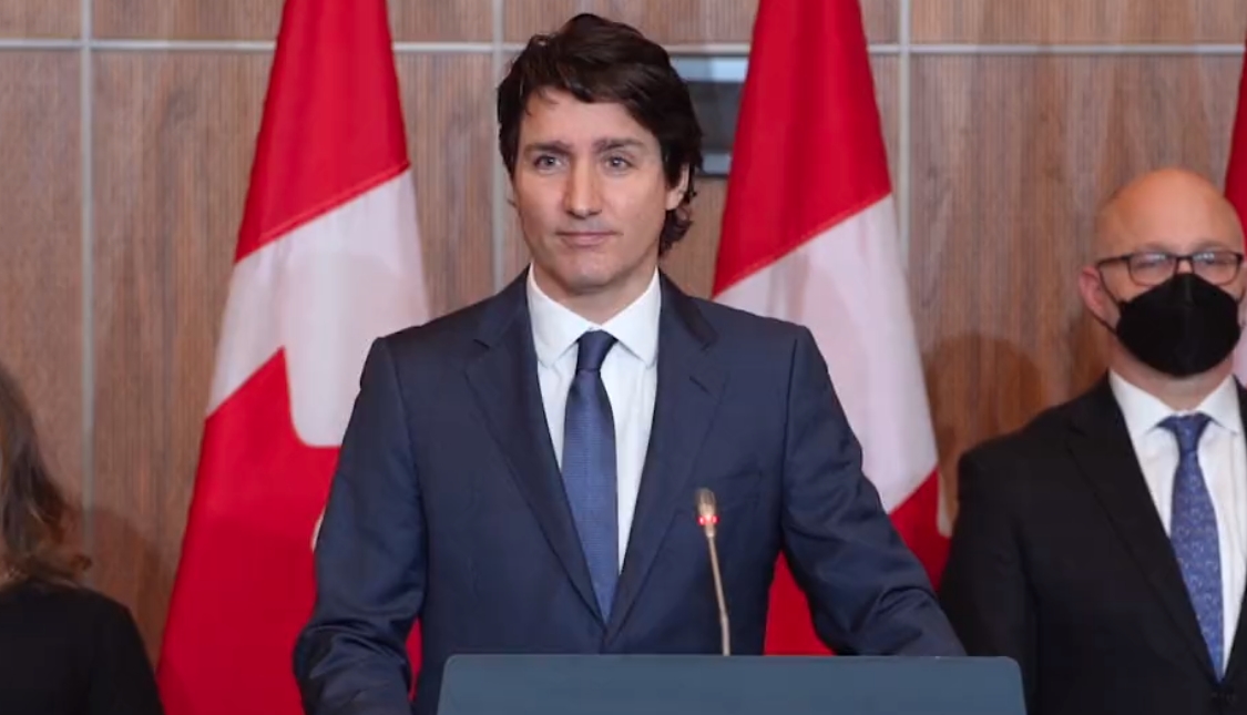 加拿大總理杜魯道也跟進美國進行首輪經濟制裁。（翻攝自Justin Trudeau twitter）