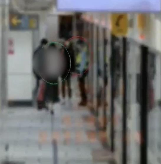 捷警查獲癡漢送辦。（翻攝畫面） 