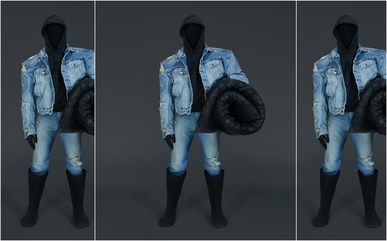 YEEZY GAP x BALENCIAGA三方聯名限量系列，目前正式發售。（翻攝自YEEZYGAP.COM）