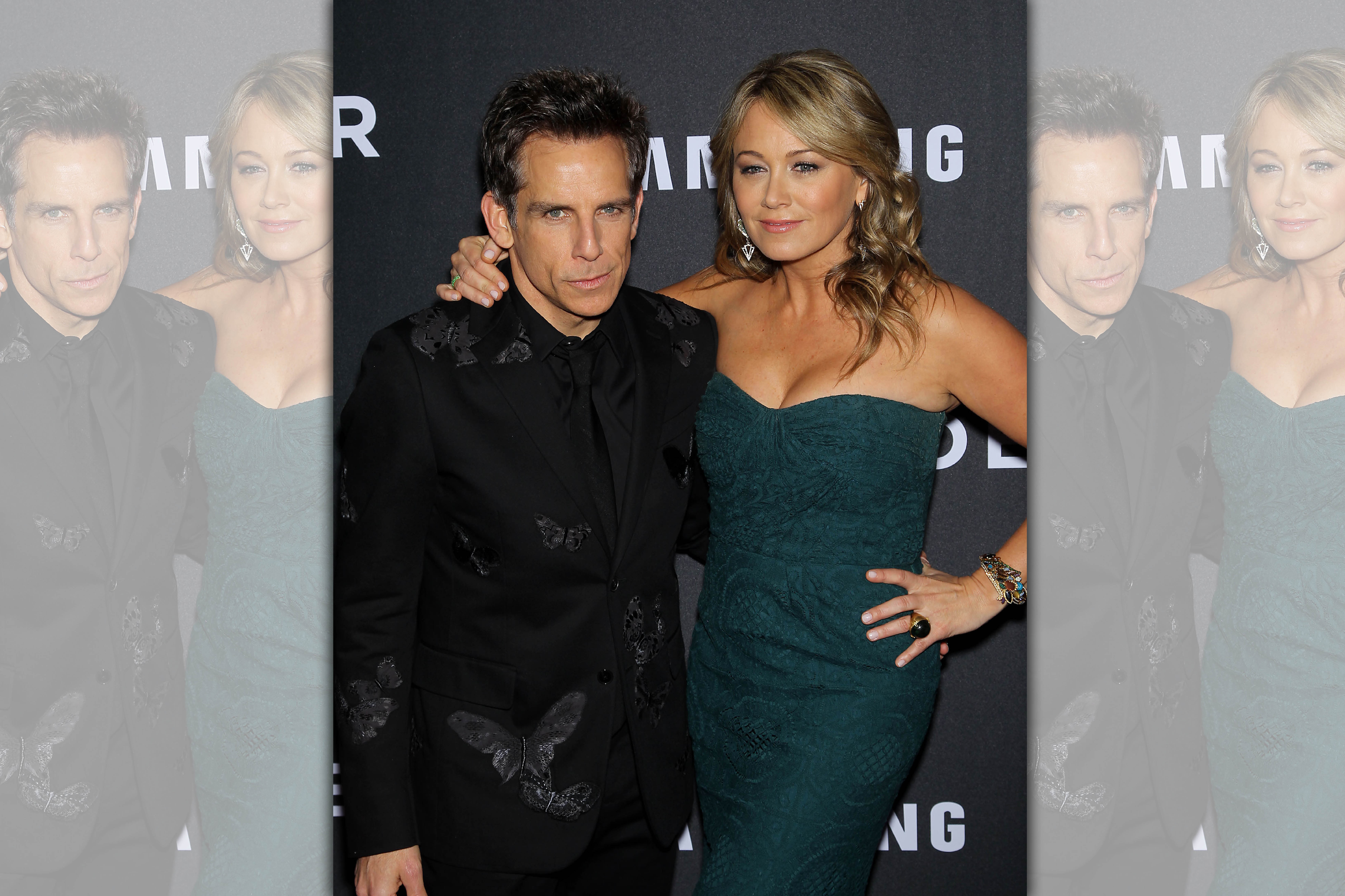 班史提勒(左)與前妻克莉絲汀泰勒宣佈復合,但理由是封城時一起關在家裡,關久了終於破冰。(東方IC)