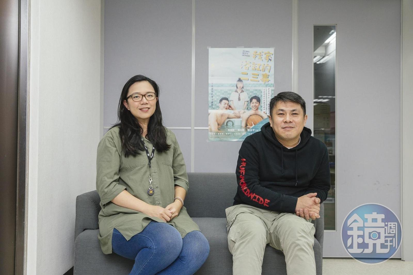 製作人毛穎潔（左）邀請資深攝影張熙明（右）擔任喜劇導演。