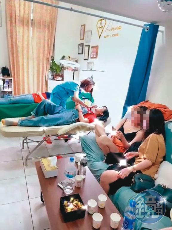 陳女的客人很多,號稱一天最多可賺30萬元。(讀者提供)