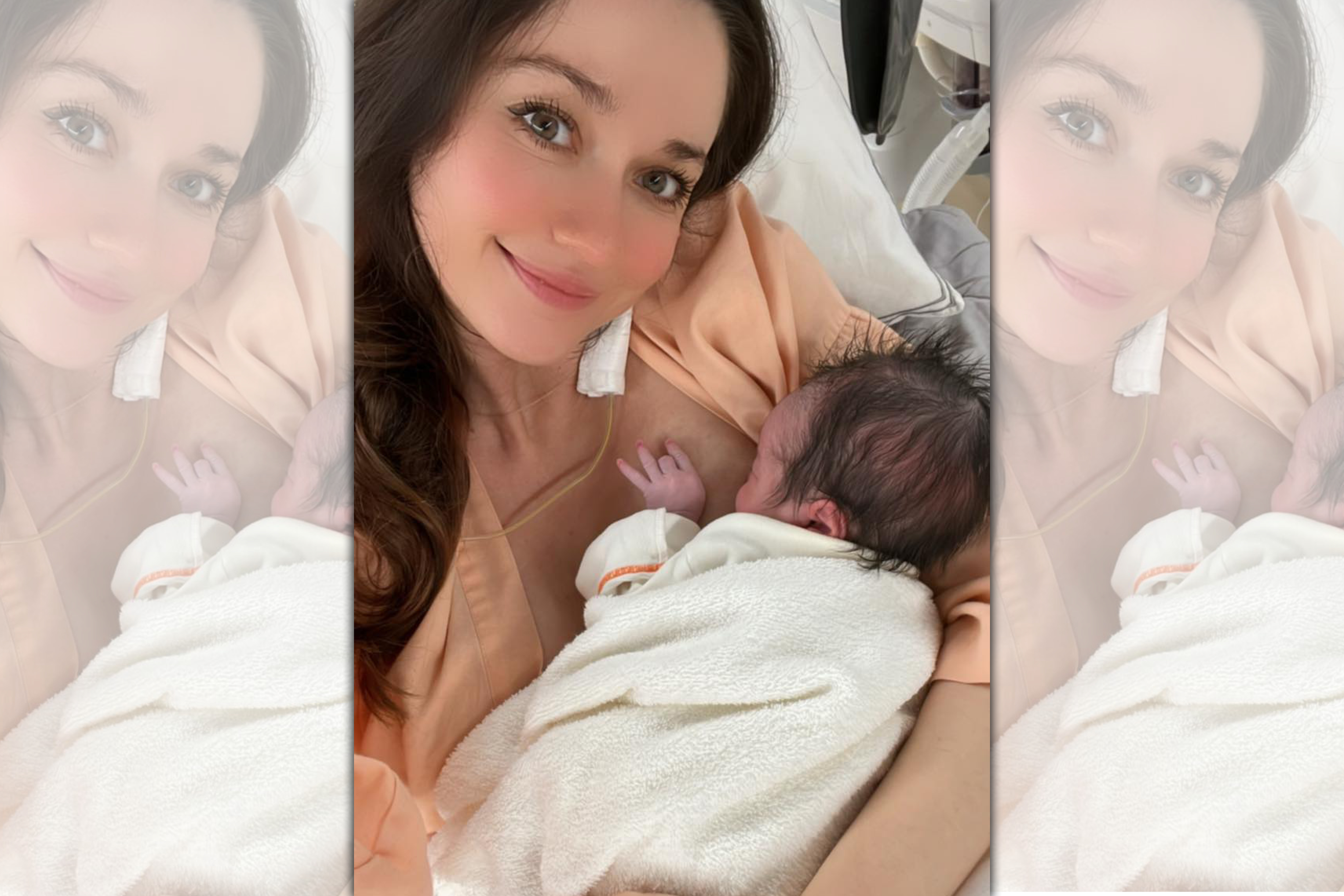 瑞莎在臉書分享今天離開月子中心的喜悅。（翻攝瑞莎臉書）