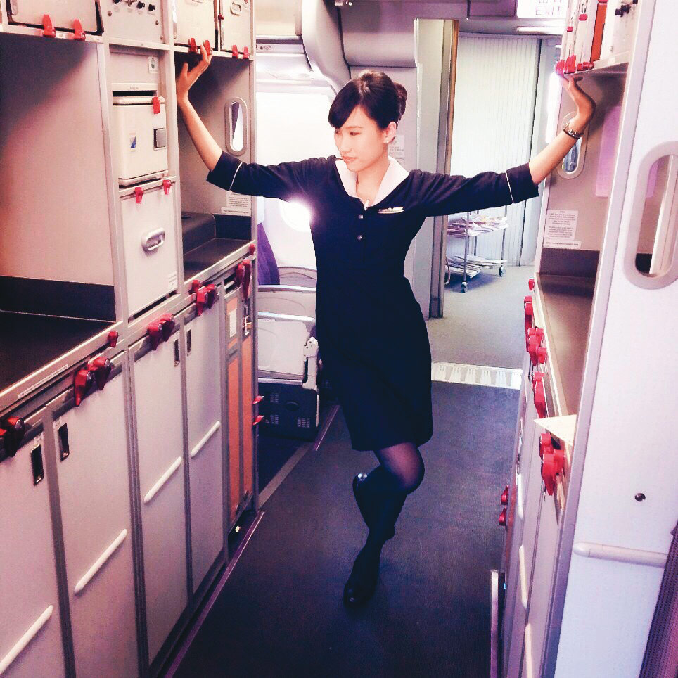 黃敬雅過去擔任空服員時只關心自己的生活和工作，不甚關心社會議題也未曾身體力行。（黃敬雅提供）