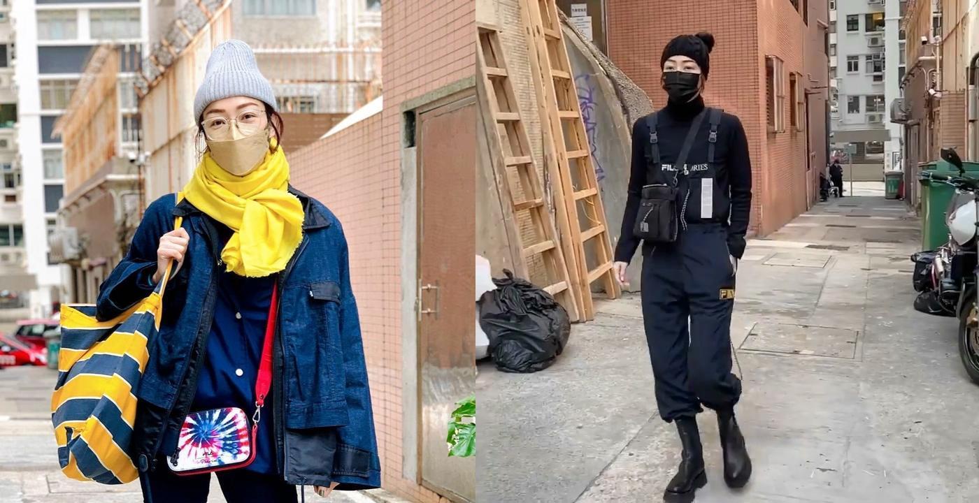 鄭秀文買菜時尚被她愈玩愈進化,從一身潮牌演變到軍裝出擊。(鄭秀文IG)
