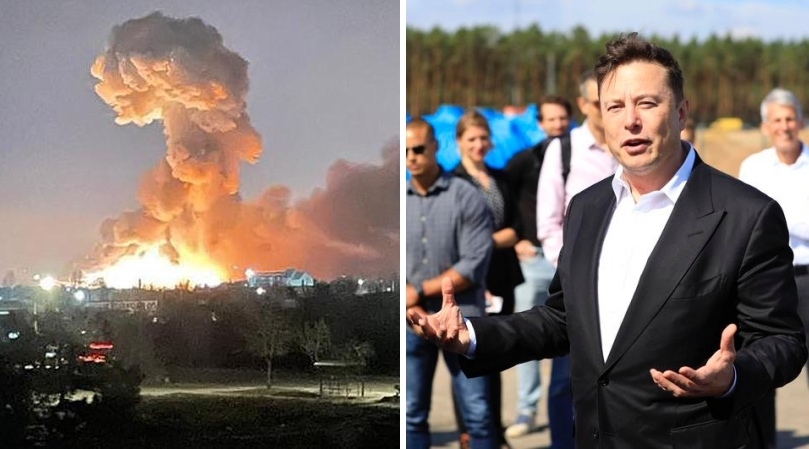 俄羅斯侵略烏克蘭戰事持續,馬斯克也允諾提供協助。(烏克蘭總統辦公室、東方IC)