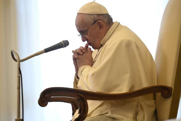 教宗方濟各掛心烏克蘭。（翻攝thecatholictelegraph官網）