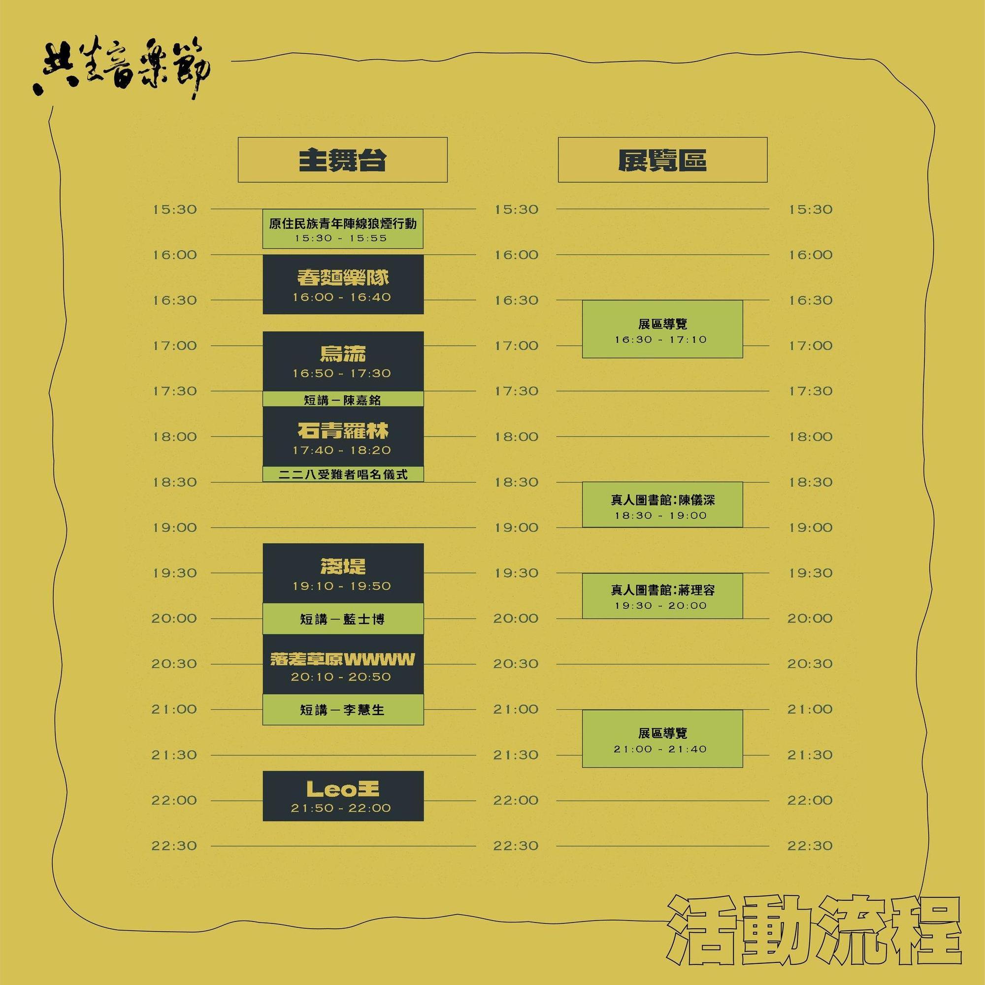 今晚的音樂主舞台將由Leo王壓軸獻唱。（共生音樂節提供）