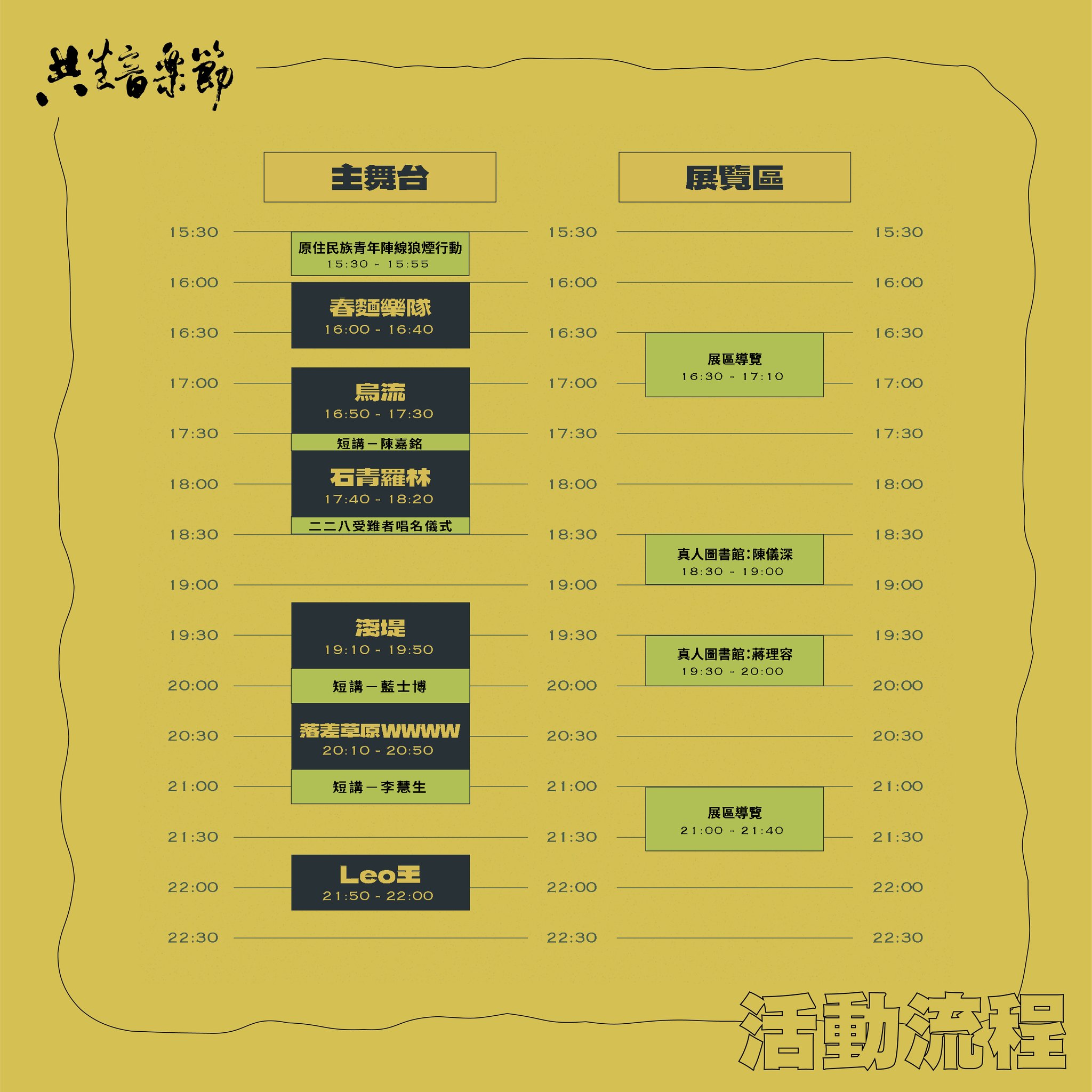 今晚的音樂主舞台將由Leo王壓軸獻唱。（共生音樂節提供）