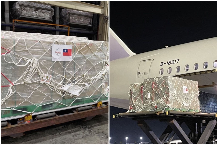 台灣對烏克蘭人道援贈第一批醫療物資已啟程。（翻攝自外交部臉書）