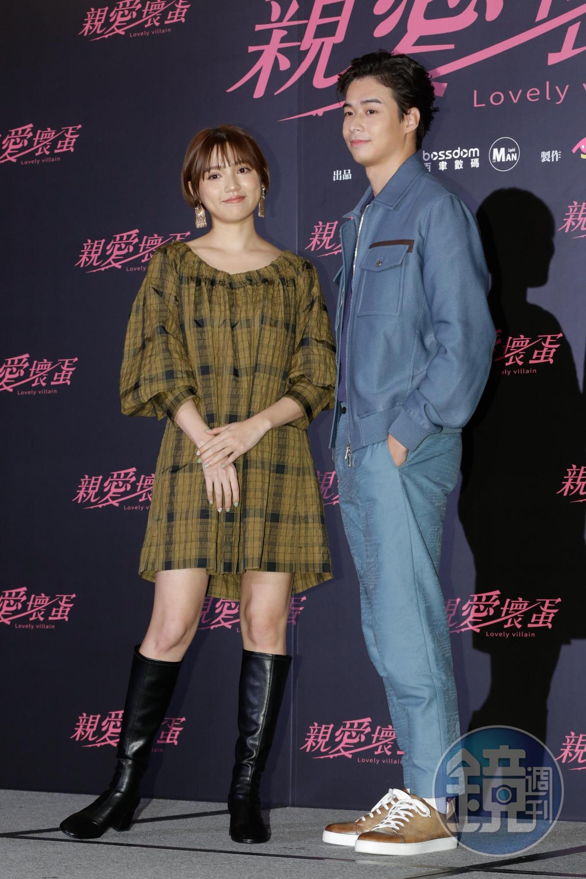 林敬倫(右)、Dora(左)加入劇組,感到相當緊張。