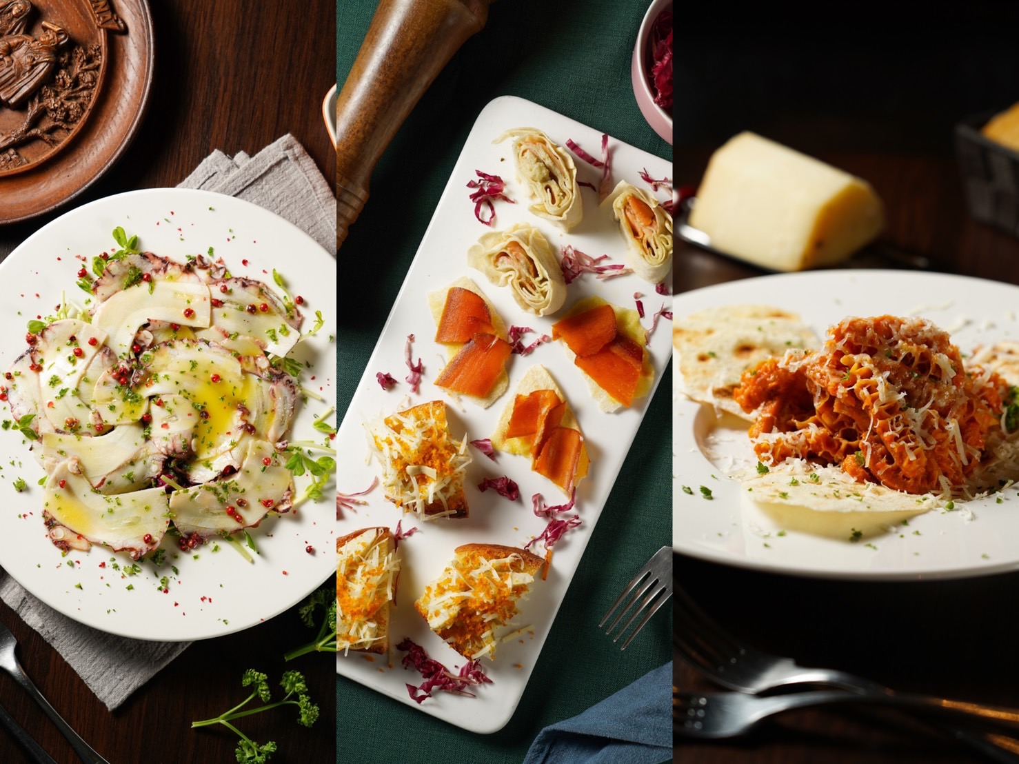 薩丁尼亞傳統家庭料理即便不花俏，用心卻能十足感受。