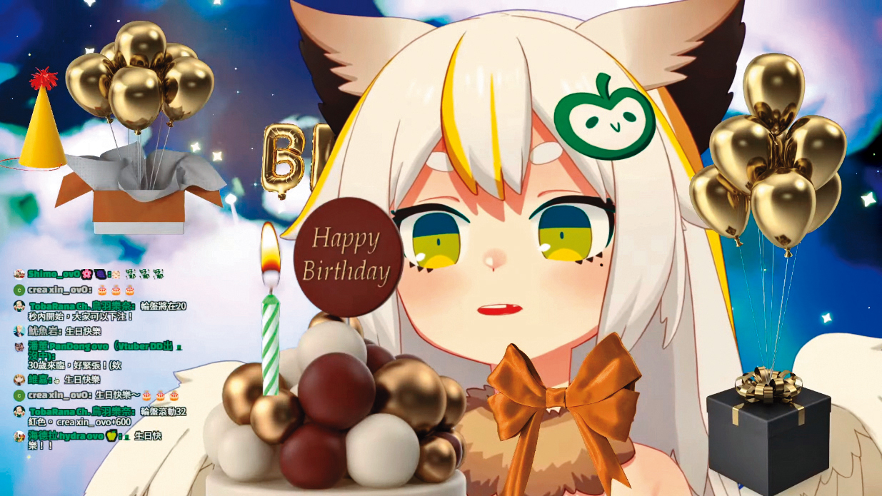 根據公開資訊觀測網站顯示，鳥羽樂奈是2021年台灣虛擬網紅的抖內冠軍。（翻攝自鳥羽樂奈TobaRana臉書）