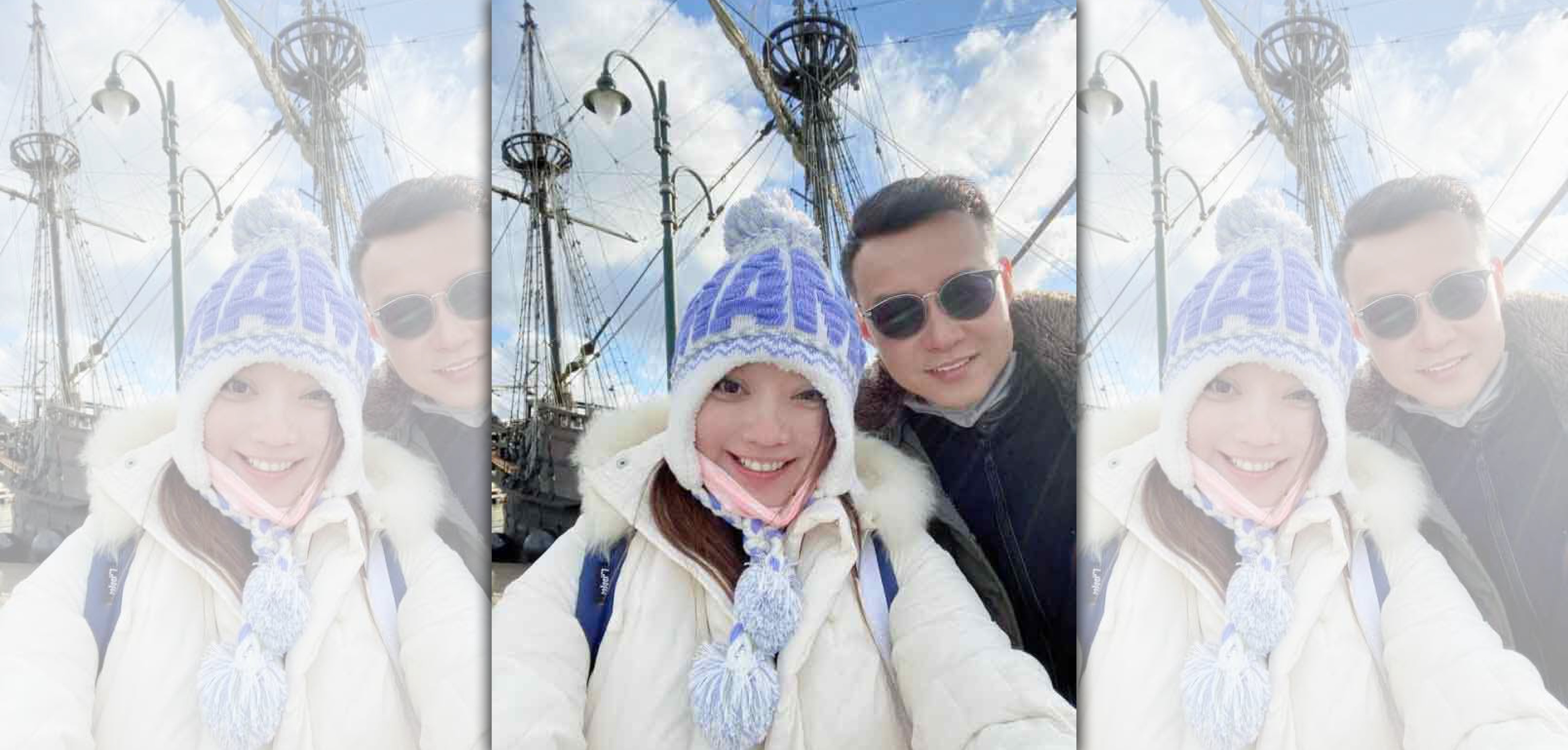 張姓夫妻睽違兩年跟團出國玩，妻子卻不幸染疫病逝在他鄉。（翻攝中國報）