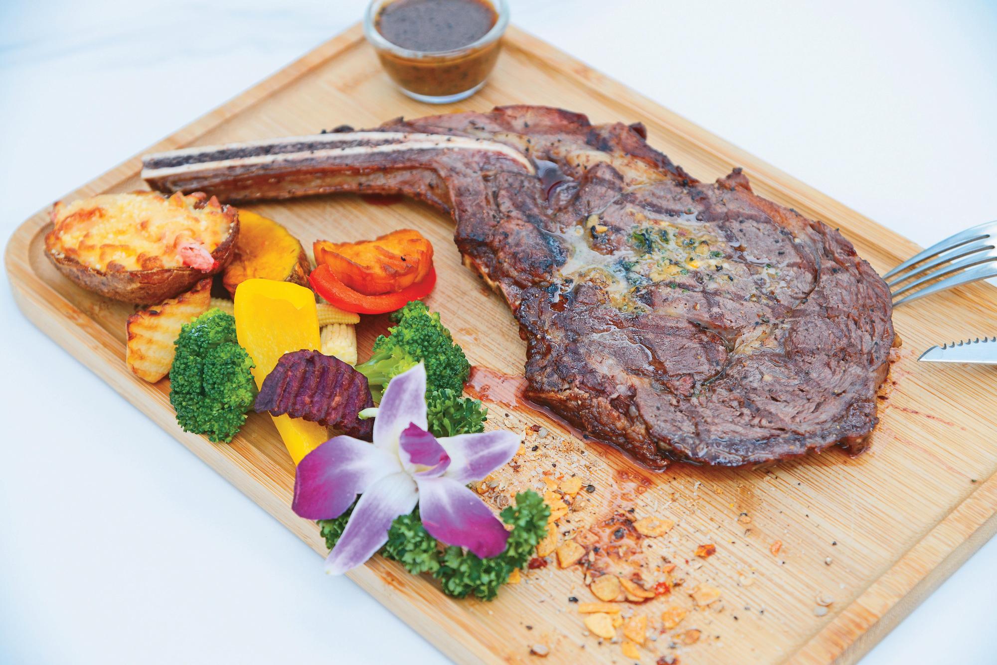 品質極佳的安格斯牛肉簡單調味，讓人吃到食材原味。
