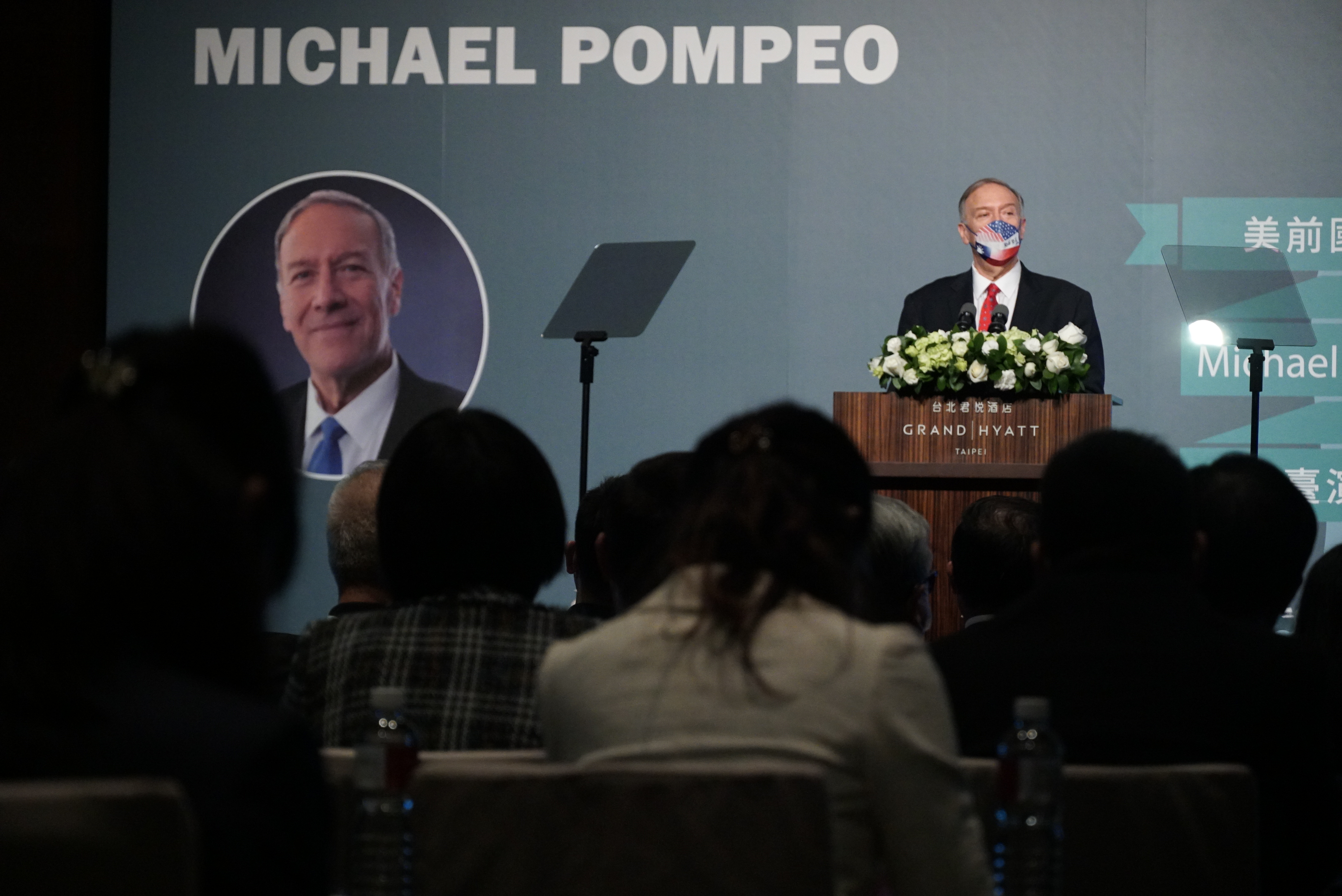 蓬佩奧訪台與政府高層及商界大老會面，引發揣測。