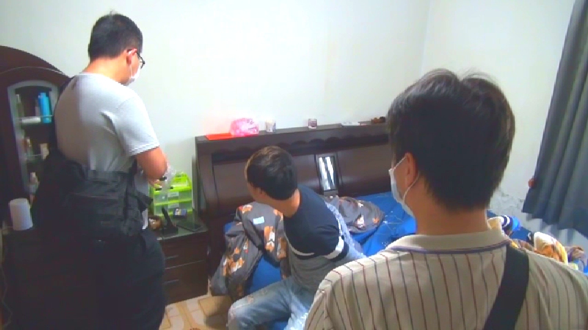 林姓通緝犯對計程車司機恐嚇取財被逮。（翻攝畫面）