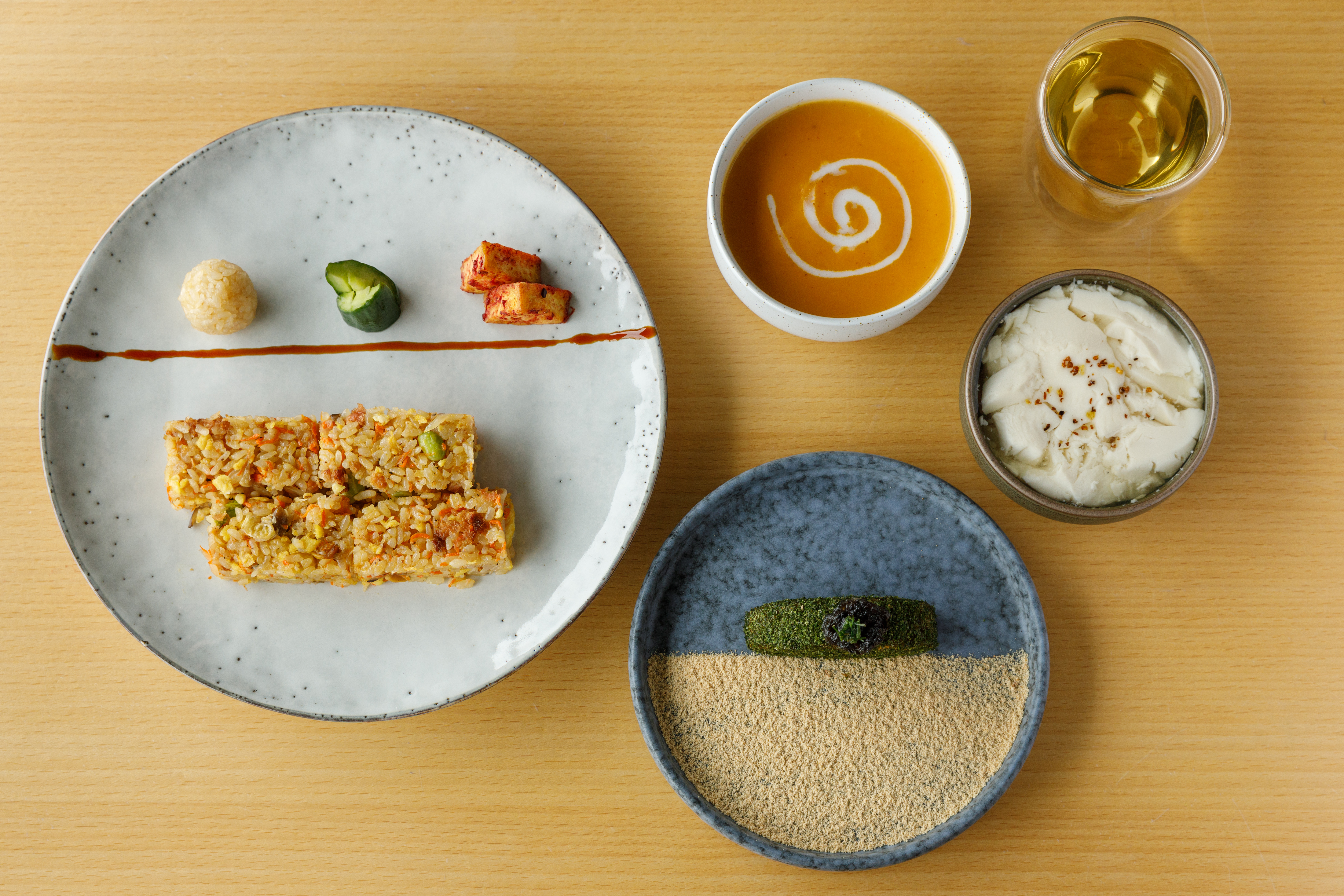 馬祖國際藝術島「島嶼味蕾實驗室」的限定餐食，道道都有馬祖 「味」。（690元／份）